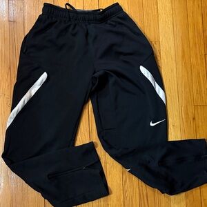 Nike Black Joggers with White Detailing